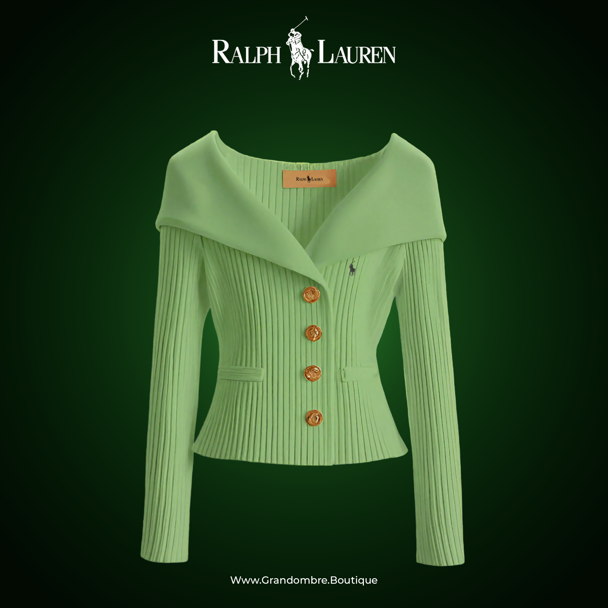 ᏒᎪᏞᏢᎻ ᏞᎪՍᏒЕΝ - Cardigan «Polo Chic» para mujer